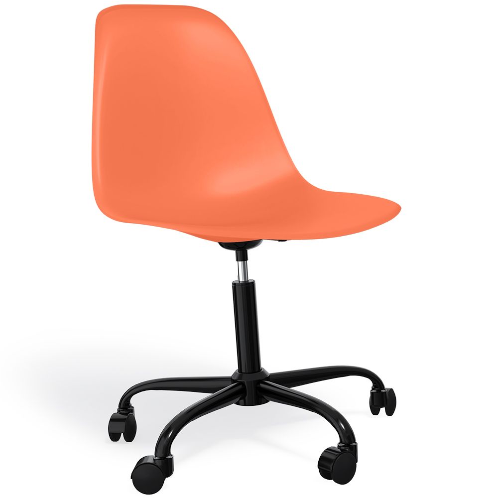 Office Chair with Armrests - Wheeled Desk Chair - Black Denisse Frame image 8