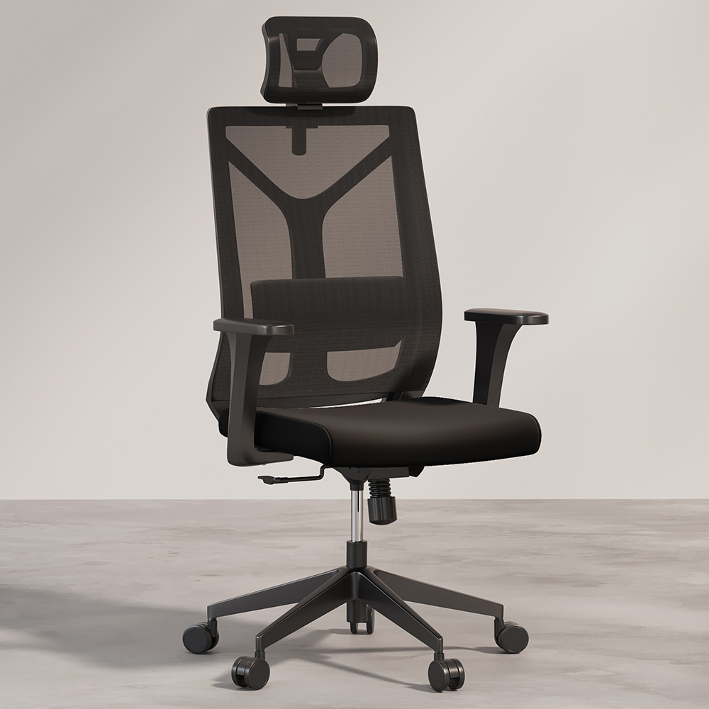 Ergonomic Office Chair with Wheels and Armrests - Pebbles image 8