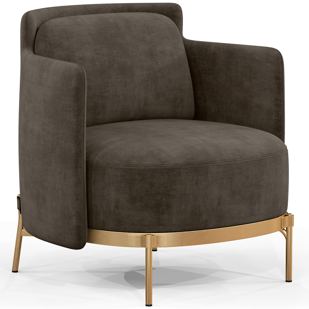 Designer Armchair - Upholstered in Velvet - Terrec image 8