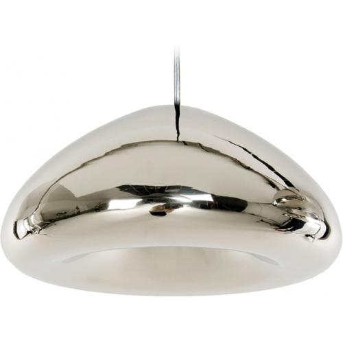  Buy Ceiling Lamp - Chrome Metal Pendant Lamp - 30cm - Nullify Silver 58221 - in the UK