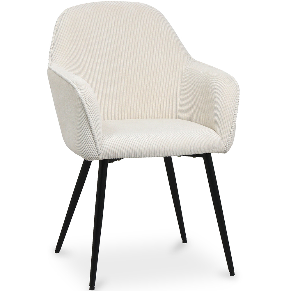  Buy Upholstered Dining Chair in Velvet - Avrea Beige 61297 - in the UK