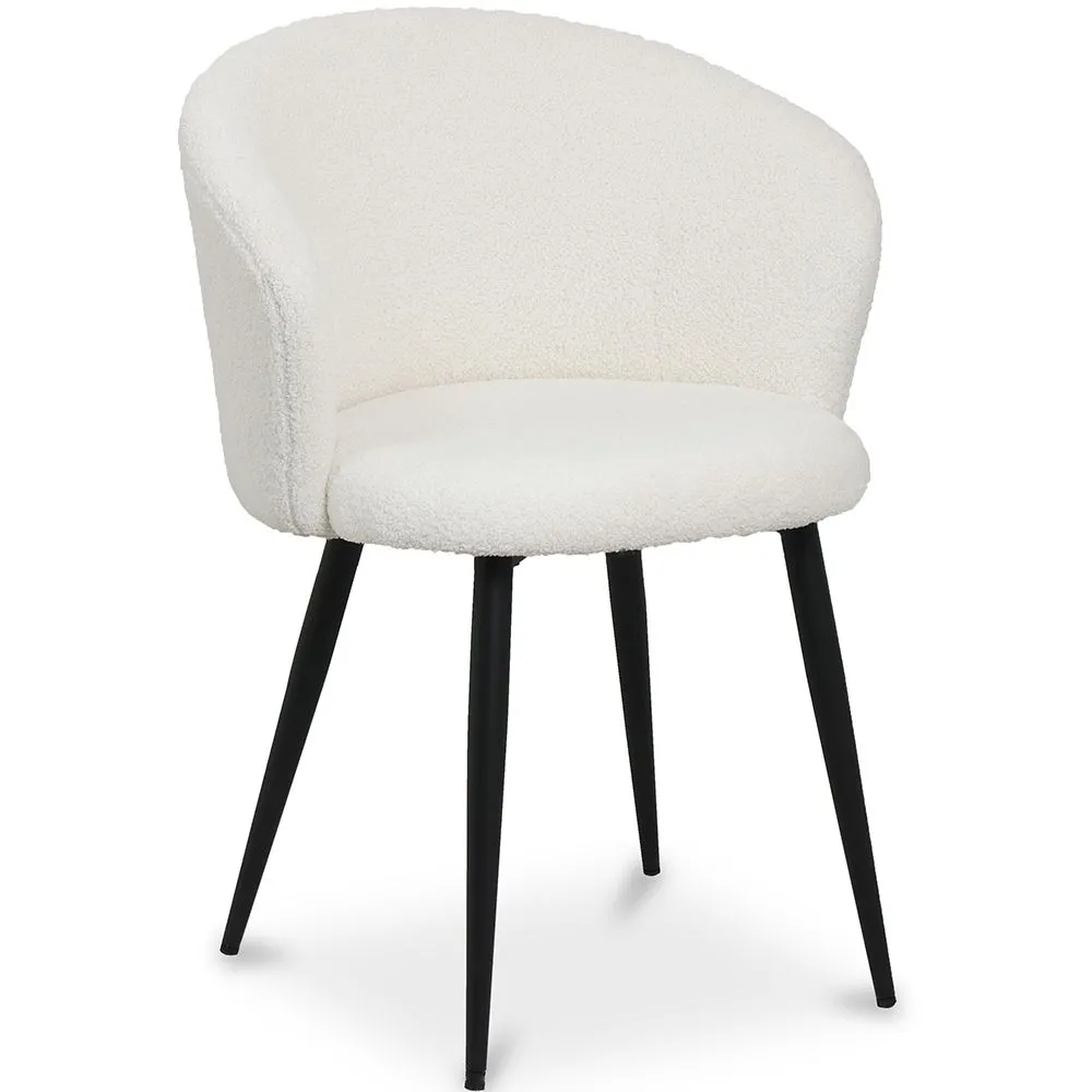 Upholstered Dining Chair in Bouclé - Detra image 8