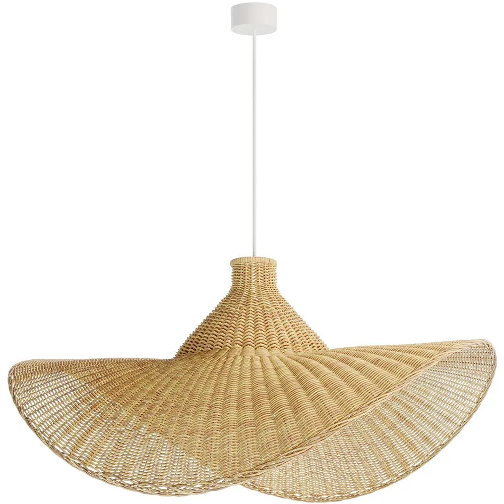 Rattan Ceiling Lamp - Boho Bali Style - Sona image 8
