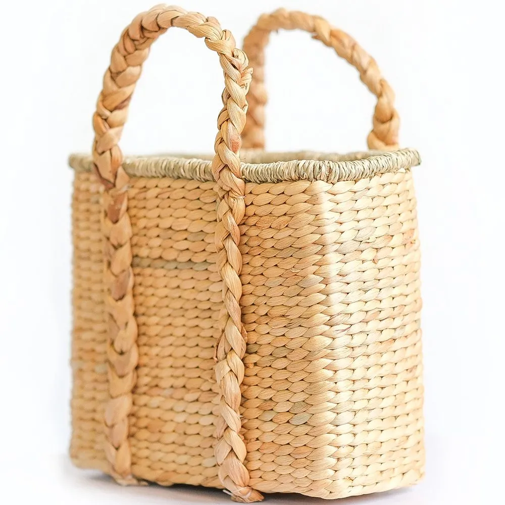 Natural Fiber Basket with Handles - 30x25CM - Haret image 8