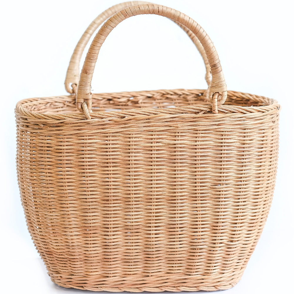  Buy Rattan Basket with Handles - Keray Natural 61318 - in the UK
