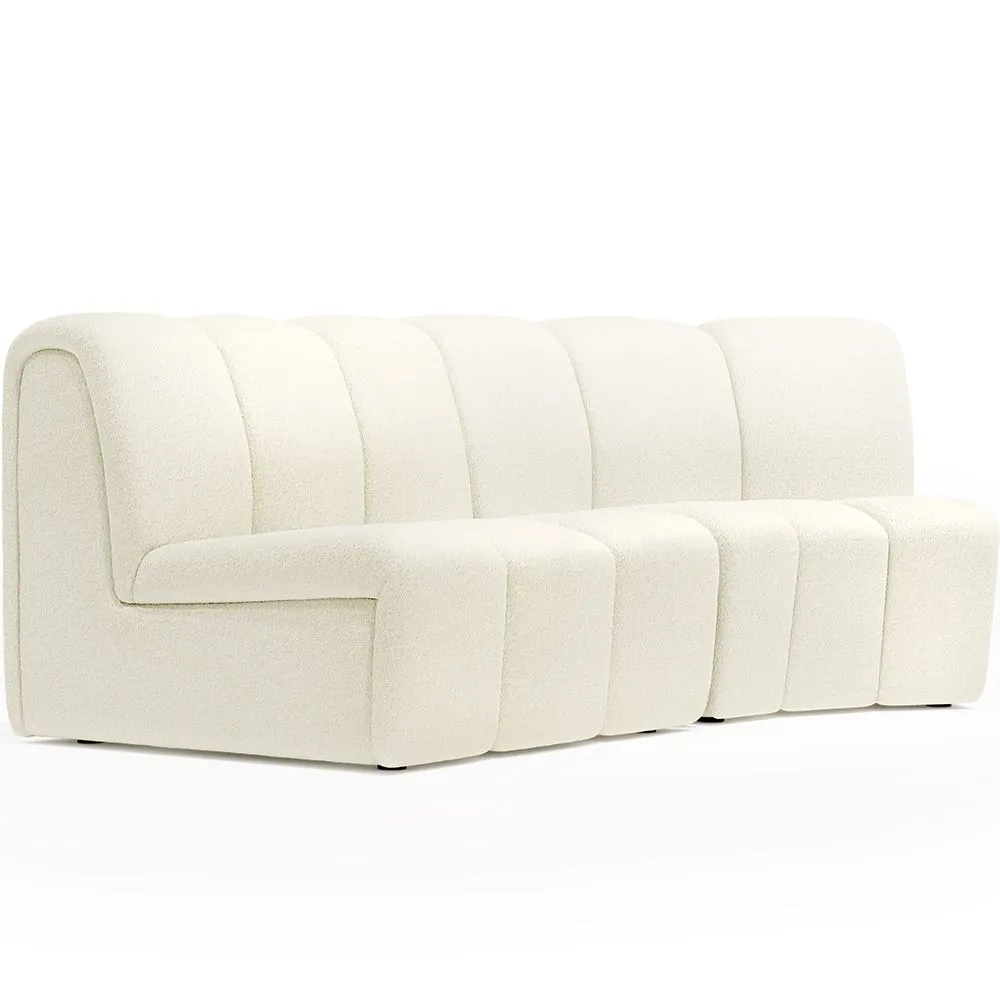 Modular Sofa - Upholstered in Bouclé - 2 Modules - Herridon image 8