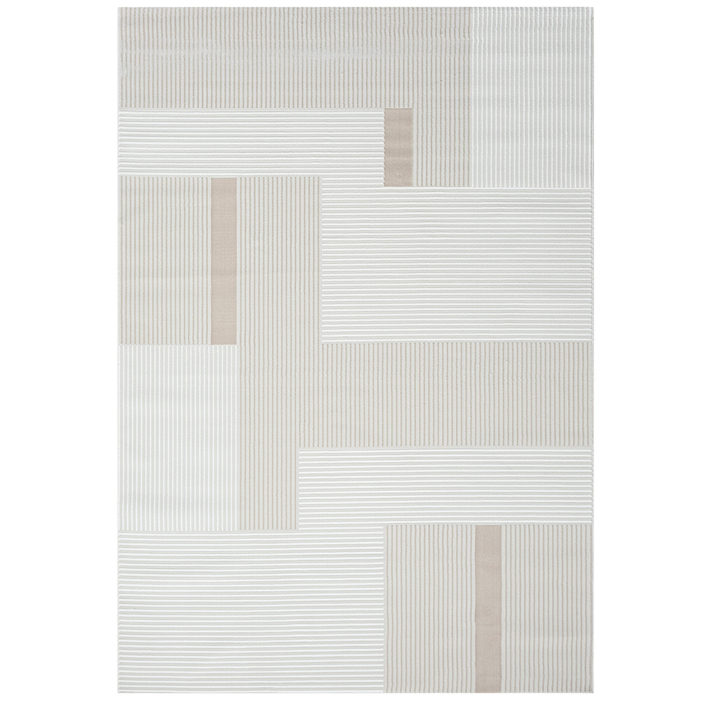 Rug Large Contemporary Modern Design - Beige (290x200 cm) - Qara image 8