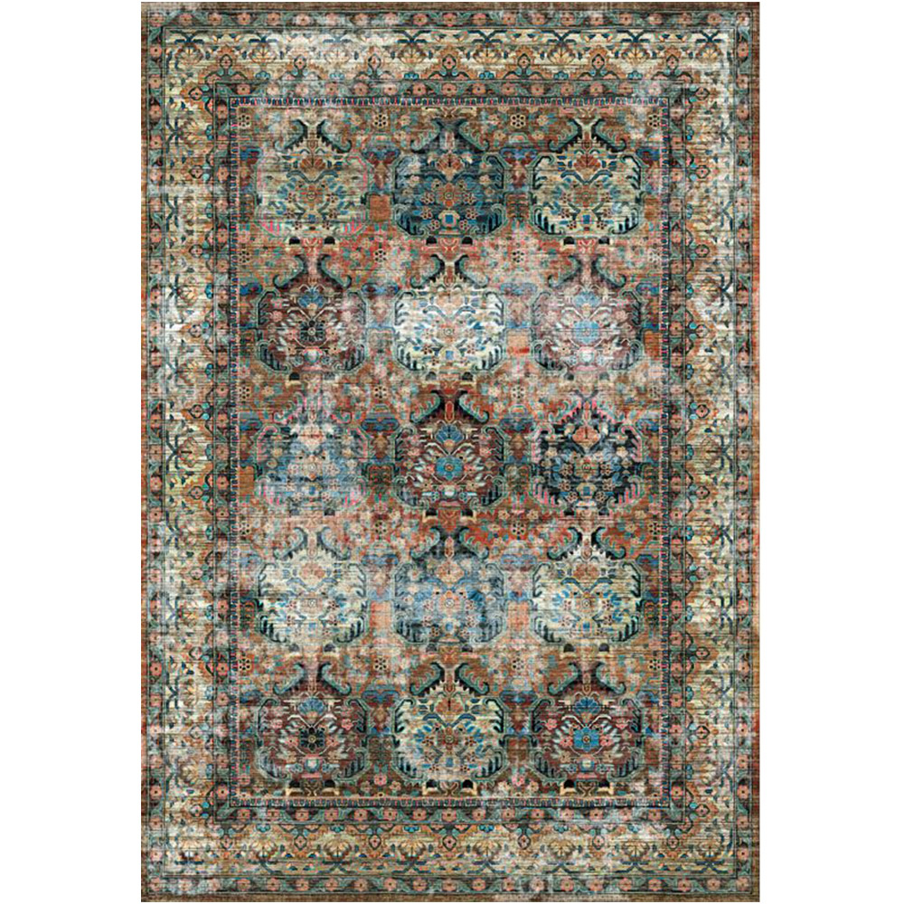  Buy Vintage Oriental Carpet - (290x200 cm) - Yula Multicolour 61385 - in the UK