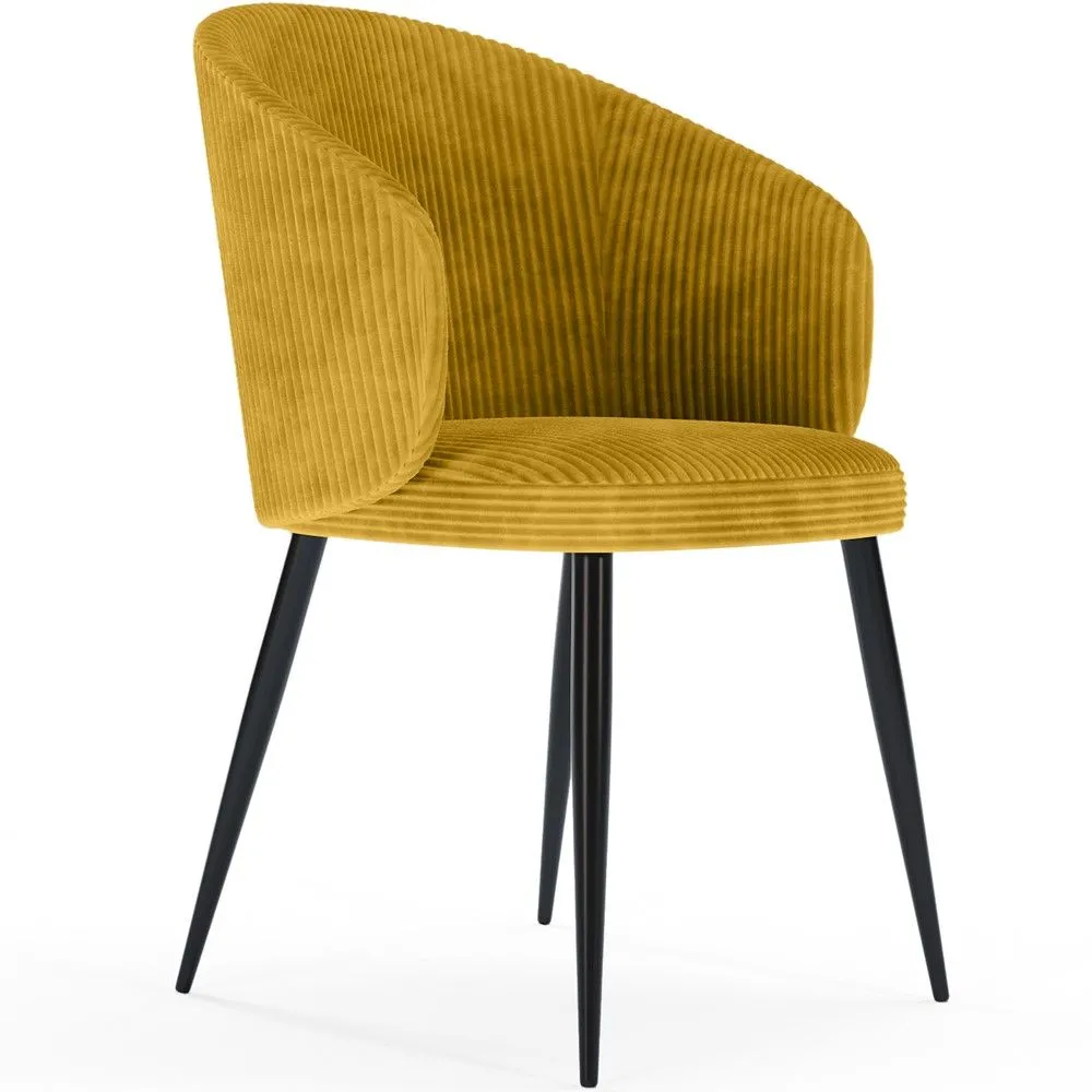 Dining Chair Corduroy Upholstered - Feudum image 8