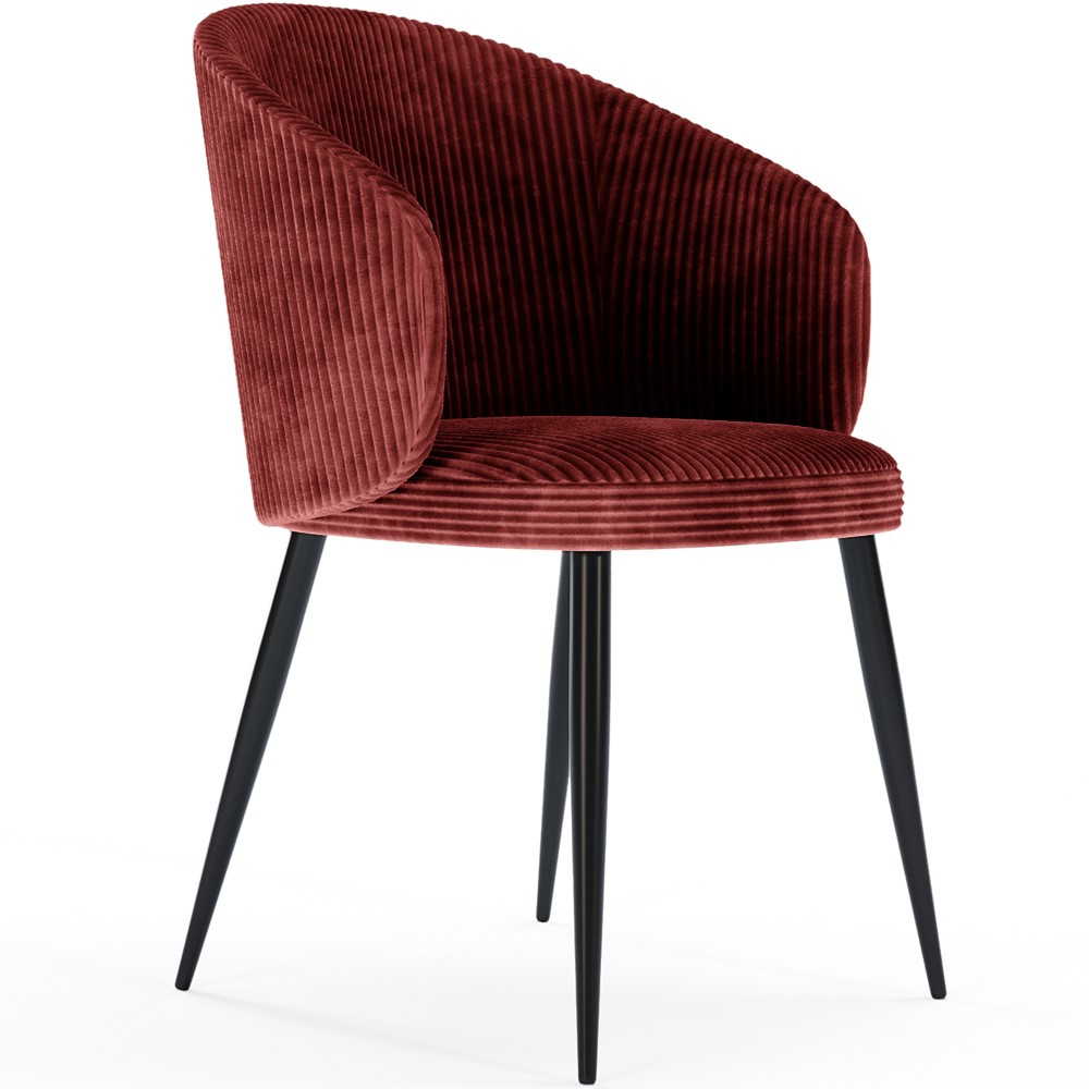 Corduroy Upholstered Dining Chair - Feudum image 8