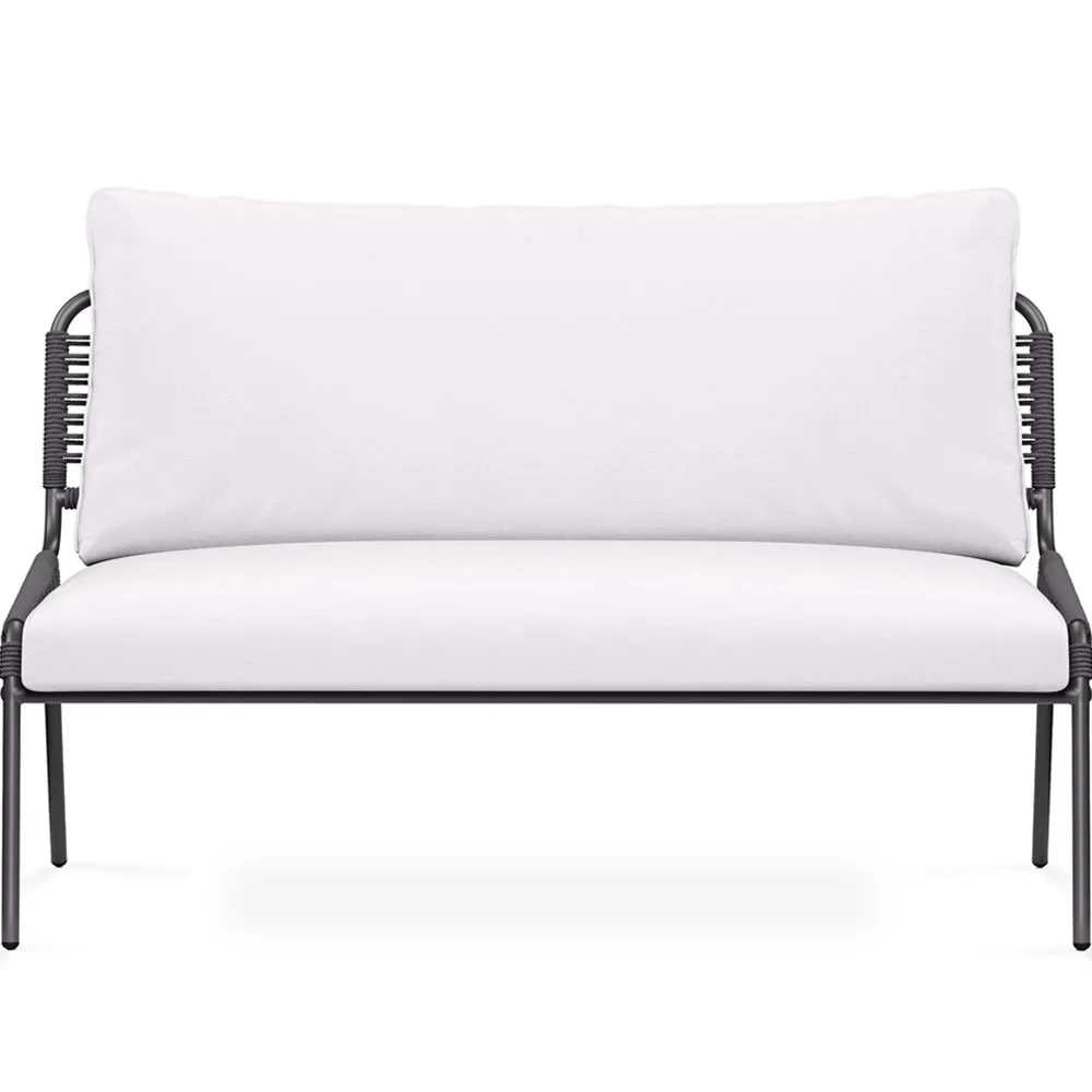 Outdoor Sofa 135cm - Aluminum and Synthetic Rattan - Brawma image 8