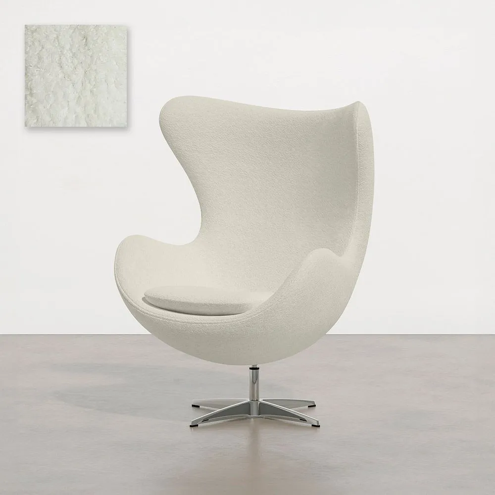 Armchair with armrests - Upholstered in Boucle Fabric - Brave image 8