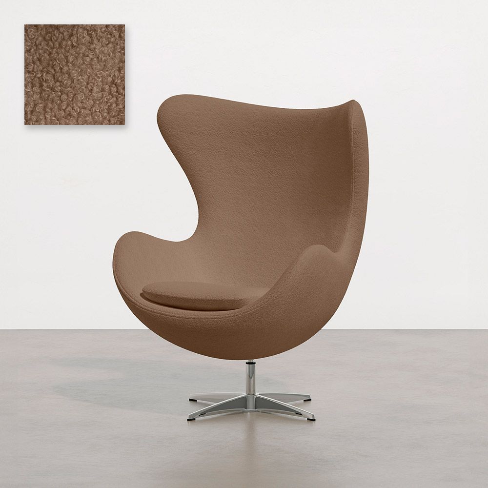 Armchair with armrests - Upholstered in Boucle Fabric - Brave image 8