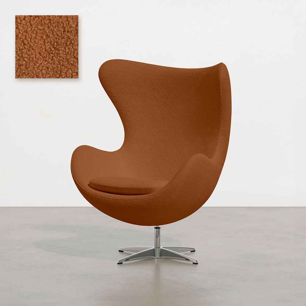 Armchair with armrests - Upholstered in Boucle Fabric - Brave image 8