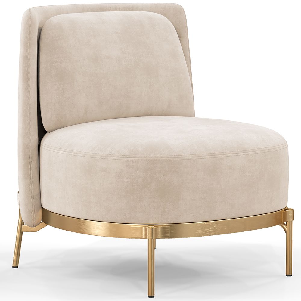 Designer Armchair - Velvet Upholstered - Kanla image 8