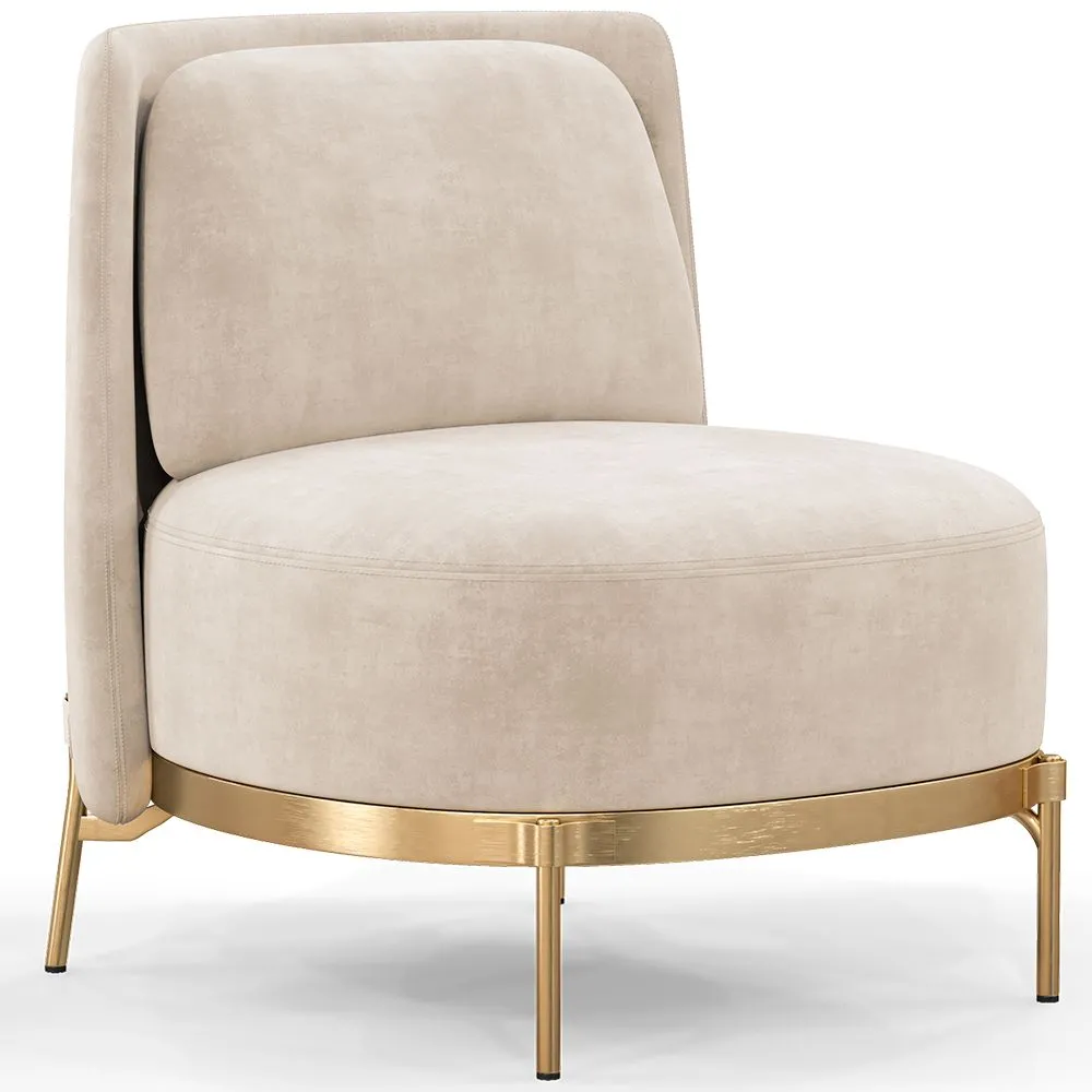 Designer Armchair - Velvet Upholstered - Kanla image 8