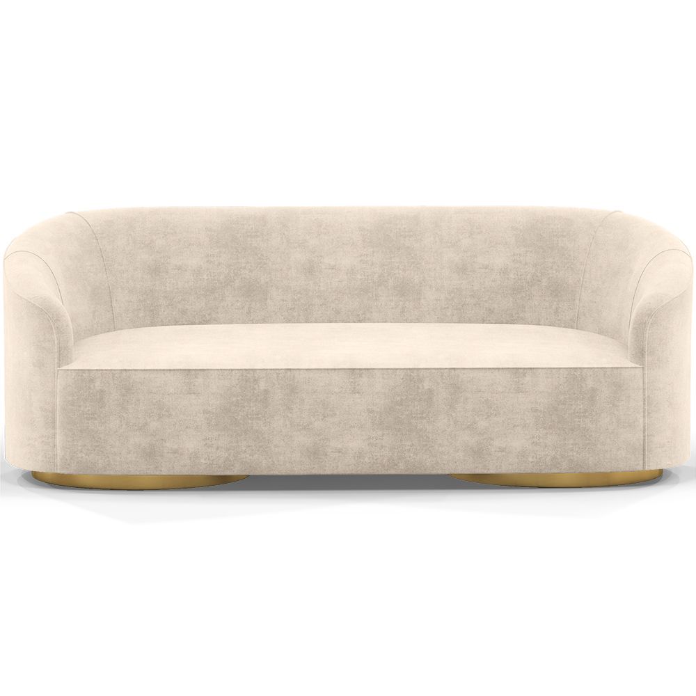 3/4-Seater Velvet Upholstered Sofa - Herina image 8