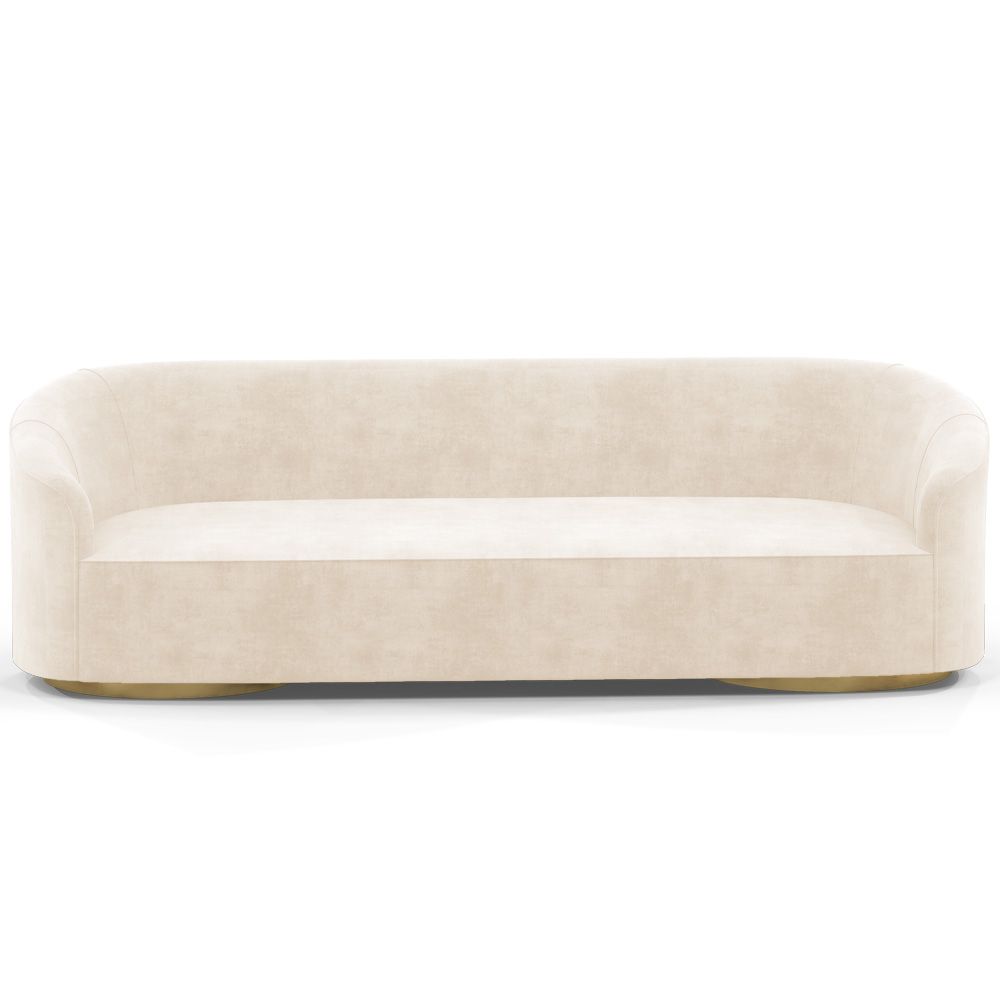 4/5-Seater Velvet Upholstered Sofa - Herina image 8