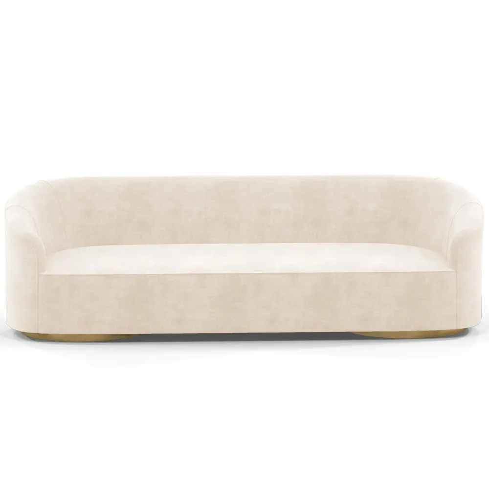 4/5-Seater Velvet Upholstered Sofa - Herina image 8
