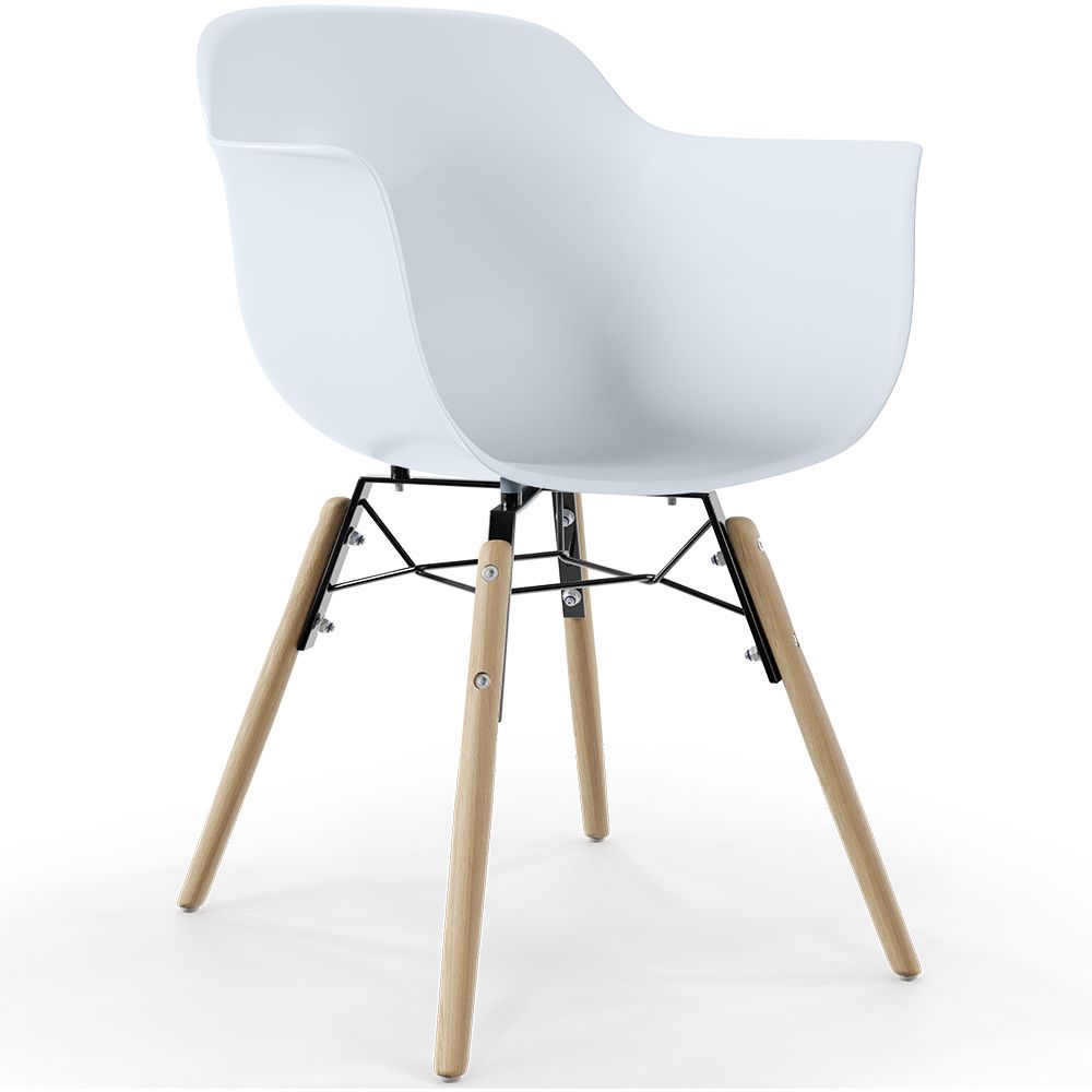 Dining Chair Scandinavian Design - Wooden Legs - Nordika image 8