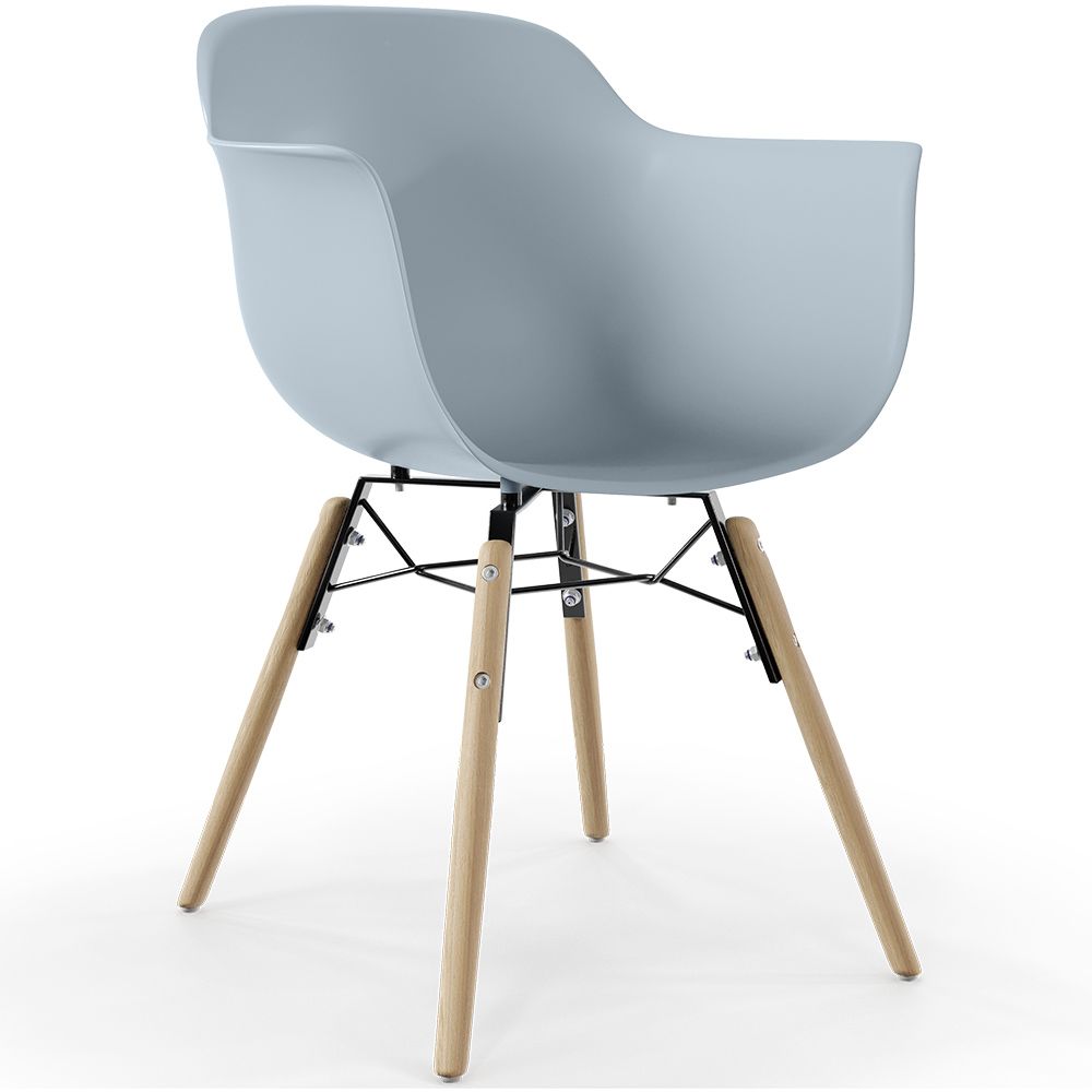 Dining Chair Scandinavian Design - Wooden Legs - Nordika image 8