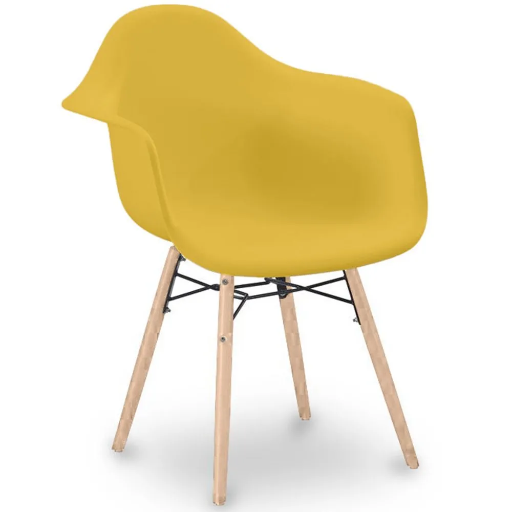 Dining Chair Scandinavian Design - Wooden Legs - Nordika image 8