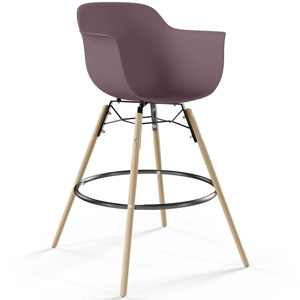 Bar Stool - Scandinavian Design - Wooden Legs - Nordika image 8