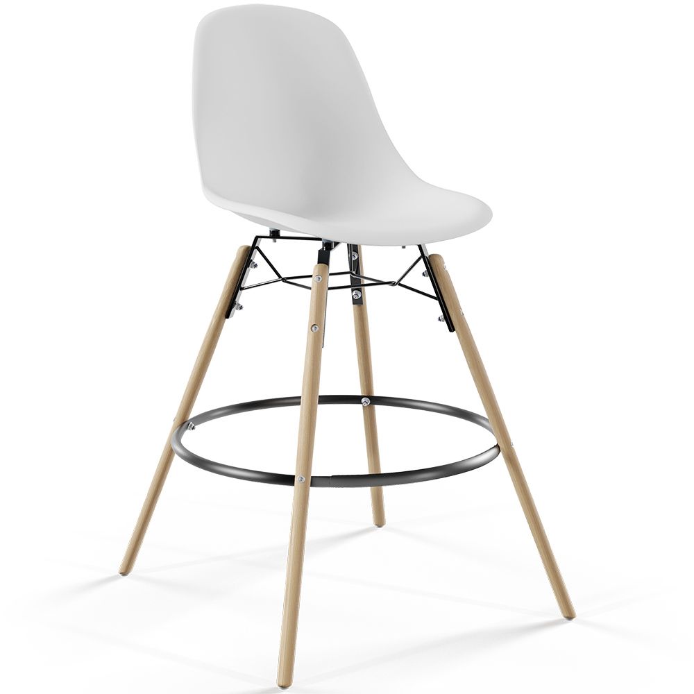 Bar Stool - Scandinavian Design - Wooden Legs - Skögur image 8