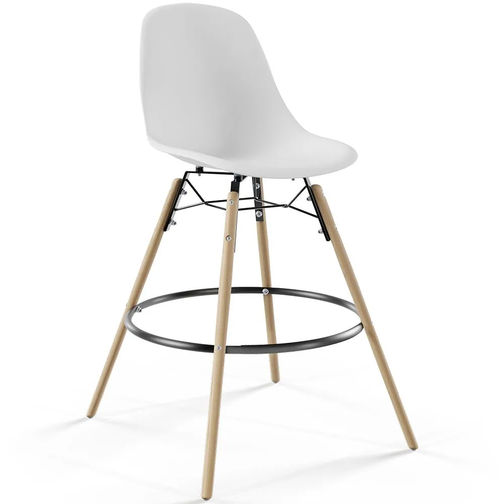 Bar Stool - Scandinavian Design - Wooden Legs - Skögur image 8