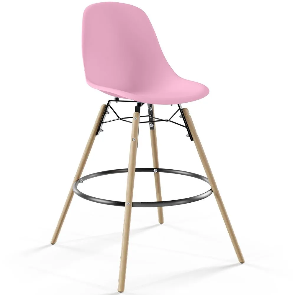 Bar Stool - Scandinavian Design - Wooden Legs - Skögur image 8