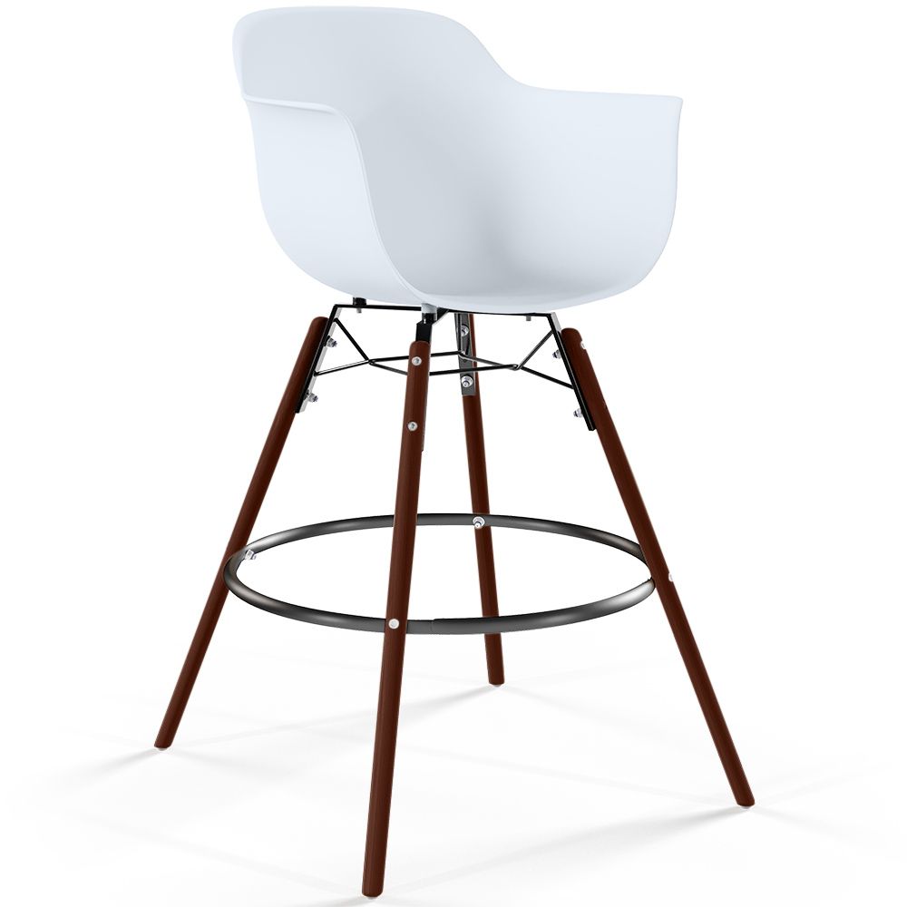 Bar Stool - Scandinavian Design - Dark Wood Legs - Nordika image 8