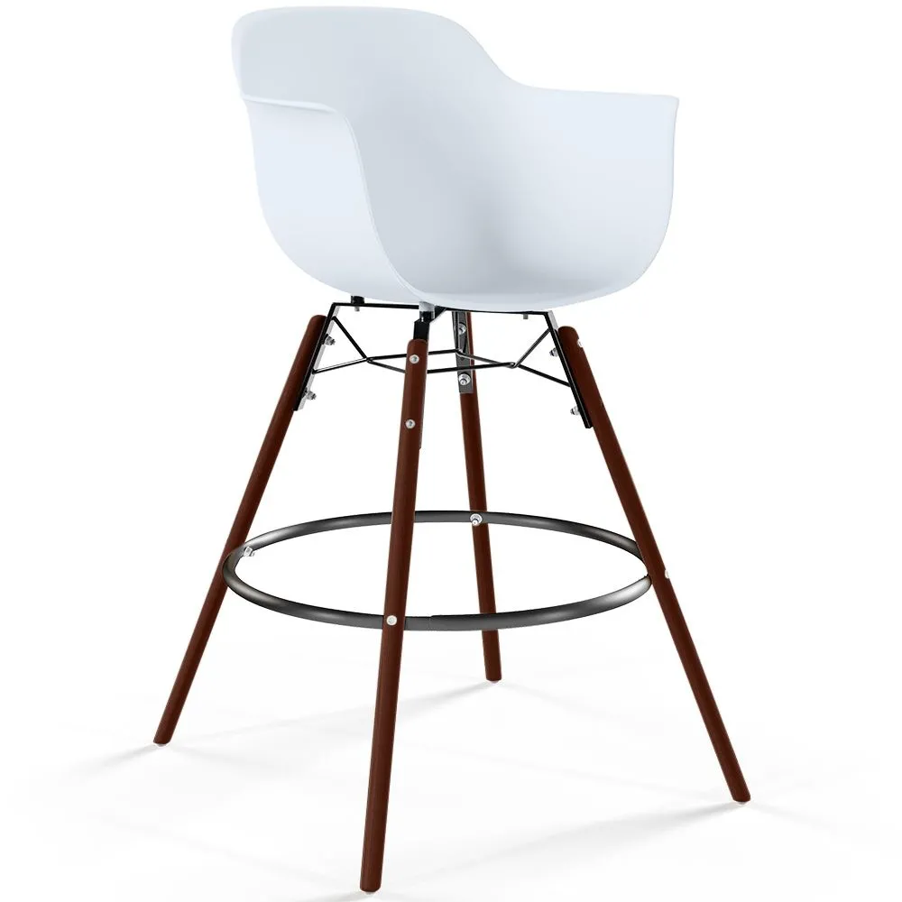 Bar Stool - Scandinavian Design - Dark Wood Legs - Nordika image 8