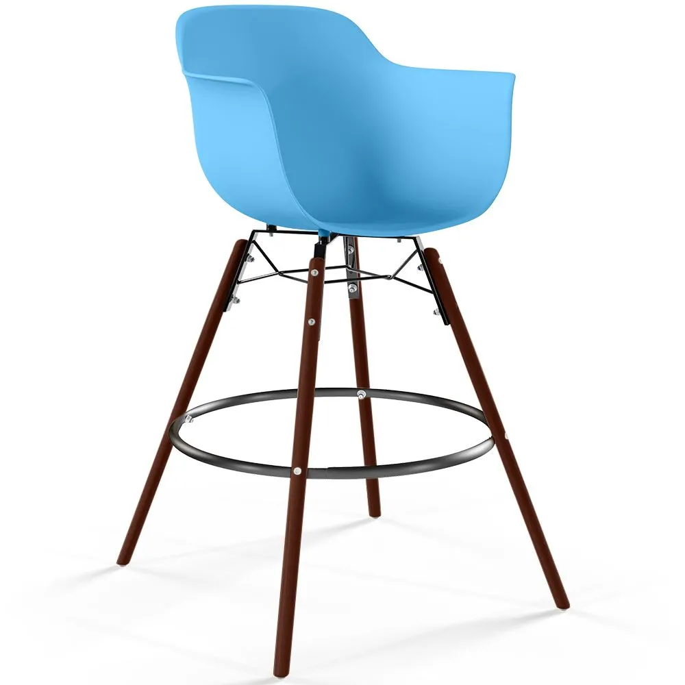 Bar Stool - Scandinavian Design - Dark Wood Legs - Nordika image 8