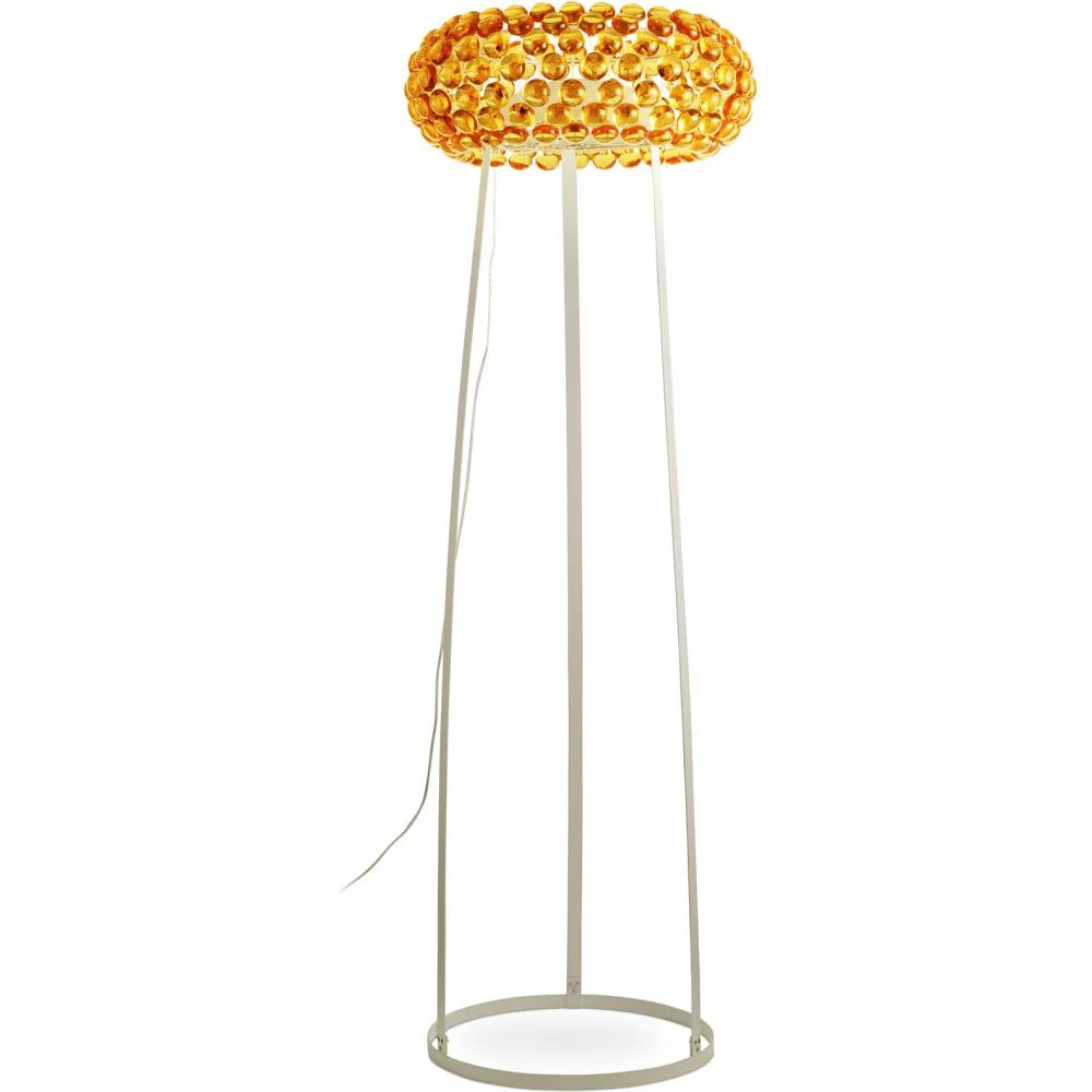 Floor Lamp - Large Living Room Lamp with Crystal Buttons - Savoni image 8