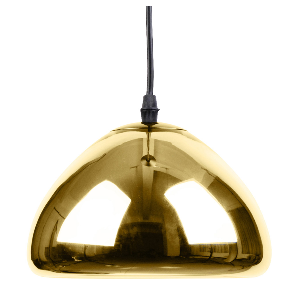  Buy Designer Ceiling Lamp - Chrome Metal Pendant Lamp - 18cm - Nullify Gold 51886 - in the UK