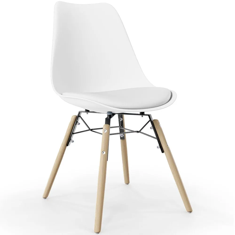 Dining Chair with Cushion - Scandinavian Design and Wooden Legs - Skögur image 8
