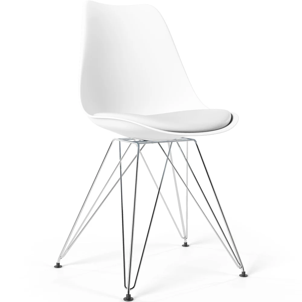 Dining Chair with Cushion - Scandinavian Design and Metal Legs - Skögur image 8