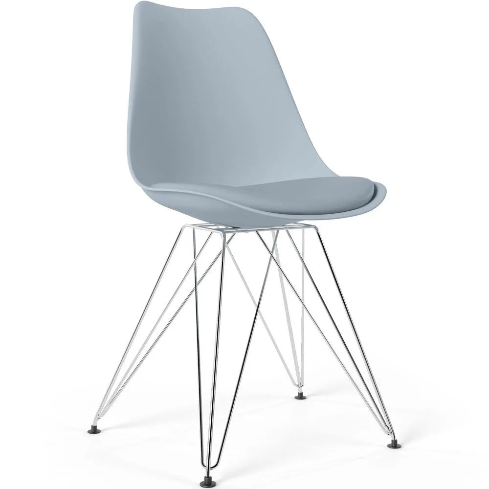 Dining Chair with Cushion - Scandinavian Design and Metal Legs - Skögur image 8