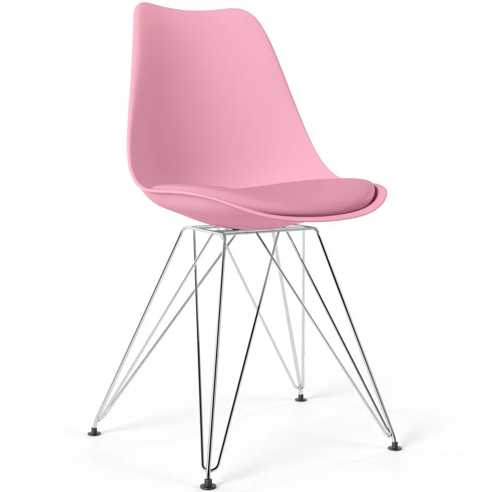 Dining Chair with Cushion - Scandinavian Design and Metal Legs - Skögur image 8