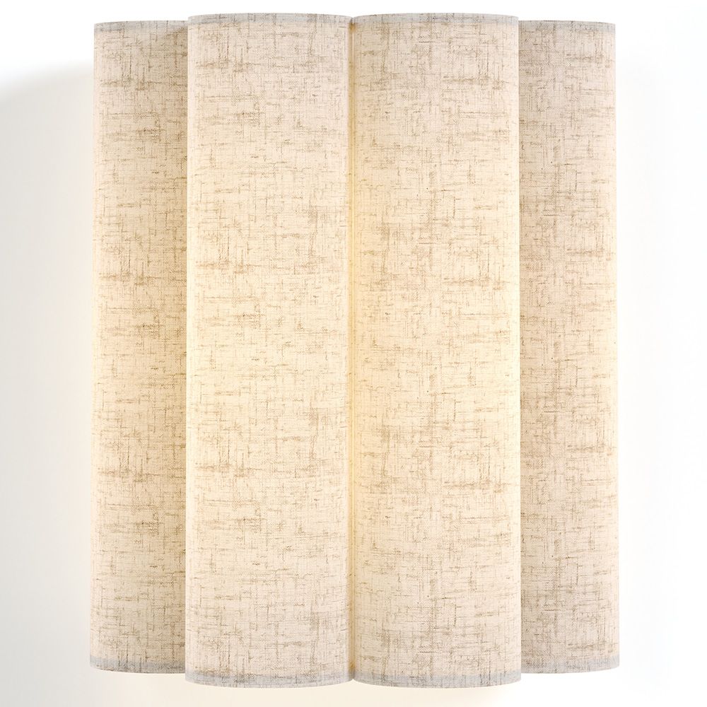 Wall Lamp with Fabric Shade and Aged Gold Structure - Treya image 8