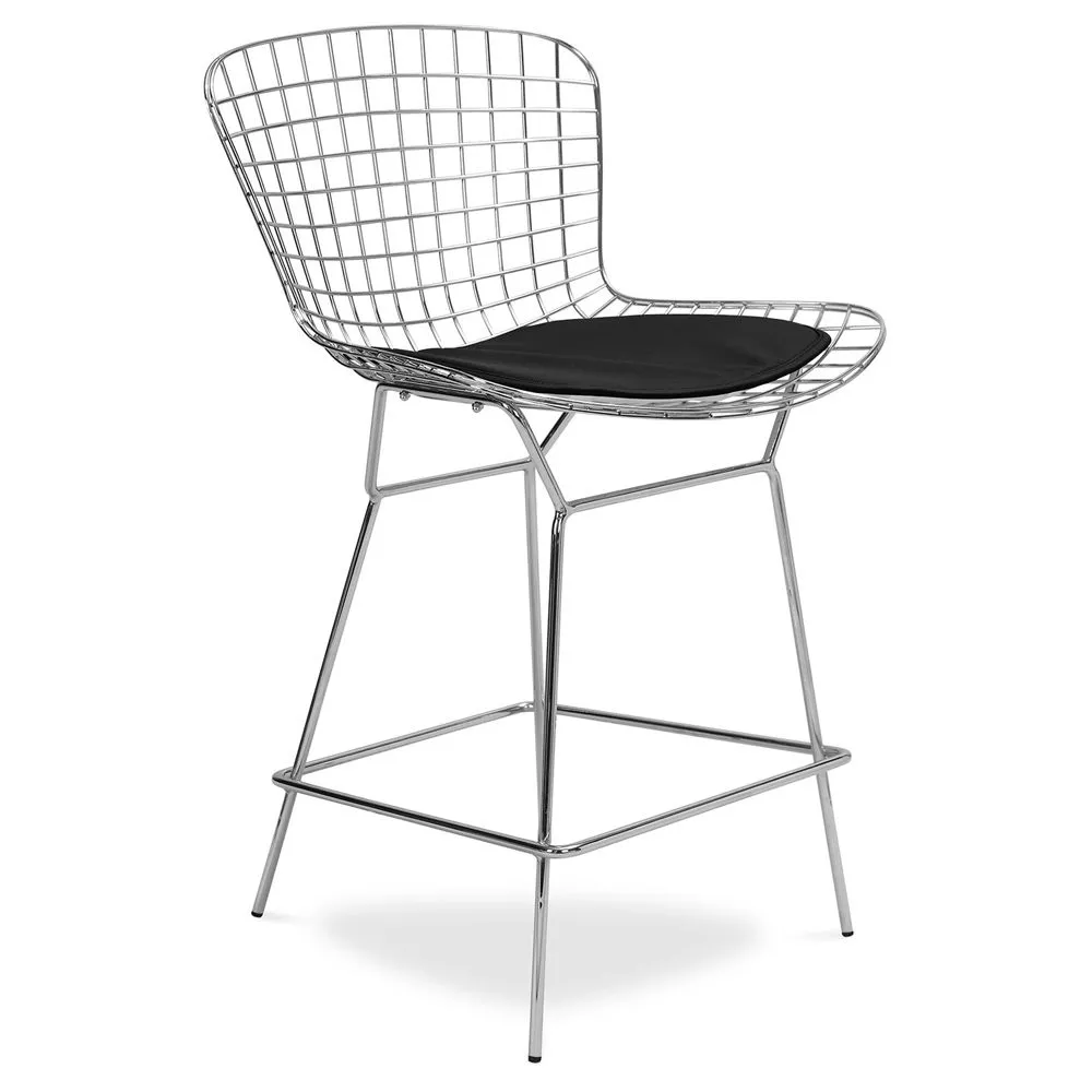 Metal Grid Design Bar Stool - Lived image 8