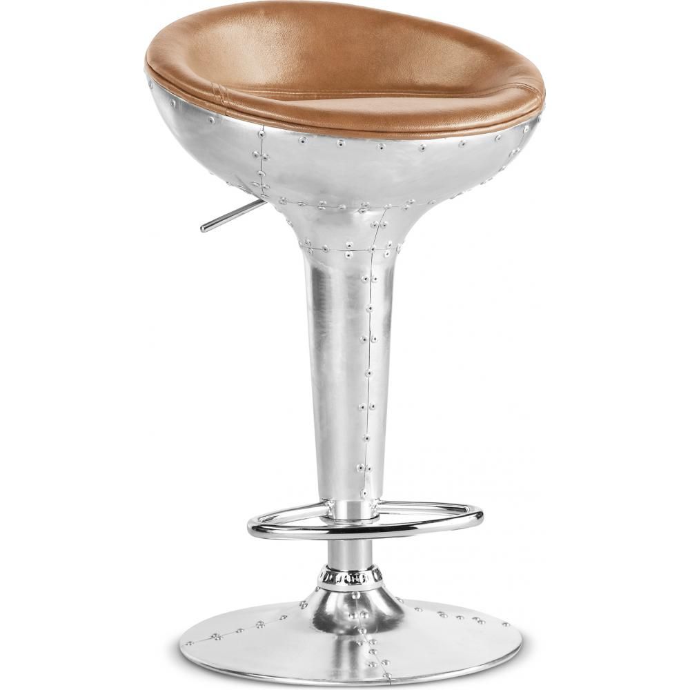 Round Metal Stool - Aviator Style - 90cm - Aviator image 8