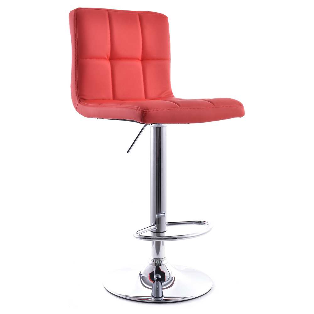 Buy Swivel Stool with Backrest - Straight Back Red 54005 - in the UK