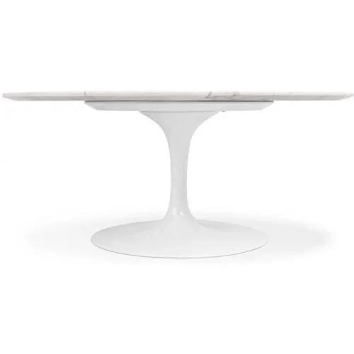 Dining Table Round - 110cm - Marble - Tulip image 8