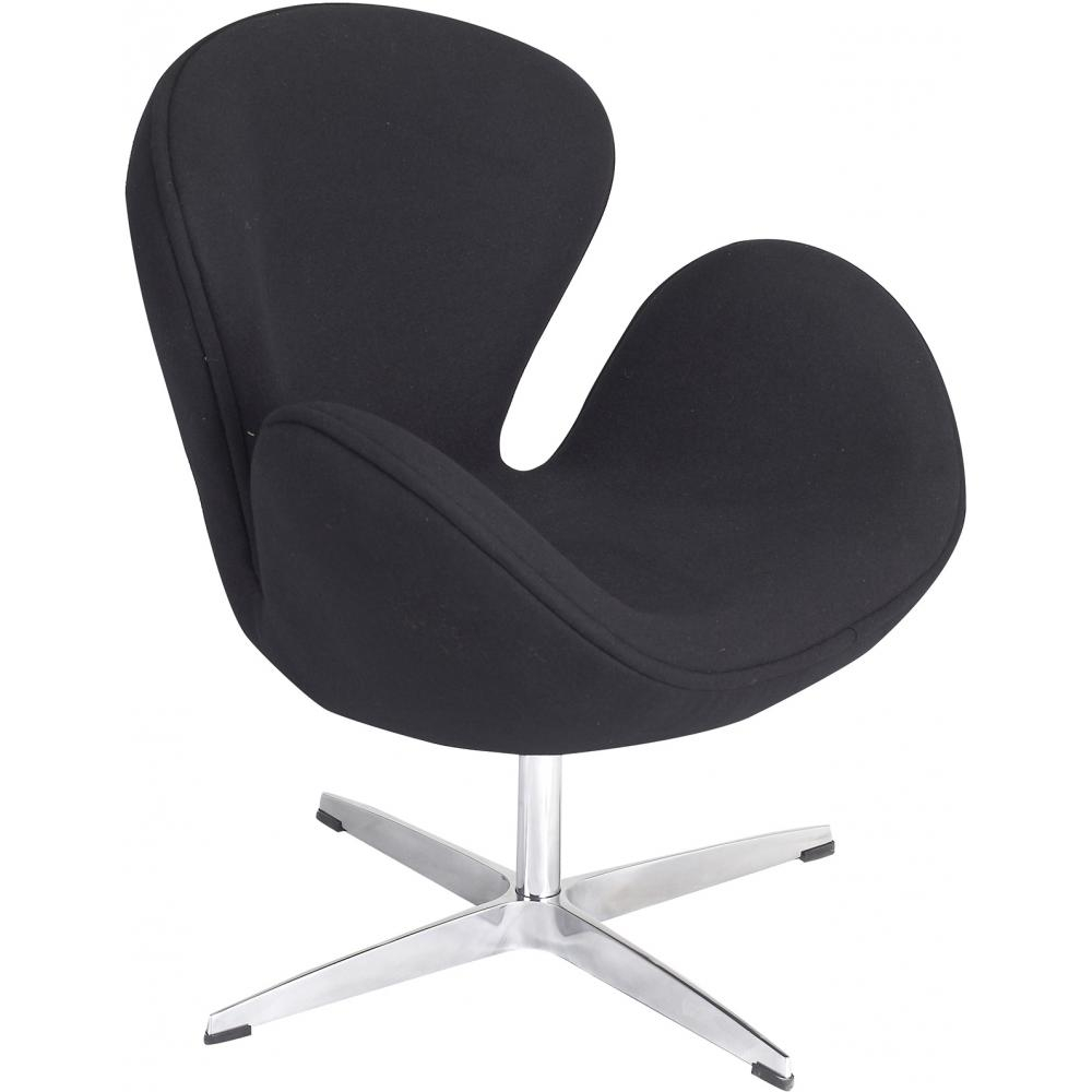  Buy Armchair with armrests - Fabric upholstery - Svin Black 13662 - in the UK