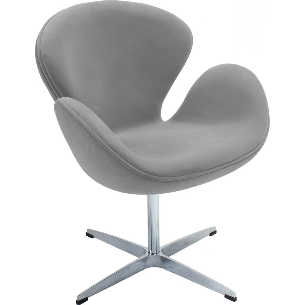  Buy Armchair with armrests - Fabric upholstery - Svin Light grey 13662 - in the UK
