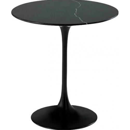  Buy Round Side Table - Marble - Tulip Black 15420 - in the UK