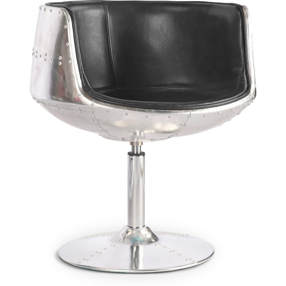  Buy Cognac Aviator Chair Eero Aarnio style - Premium Leather Black 26717 - in the UK