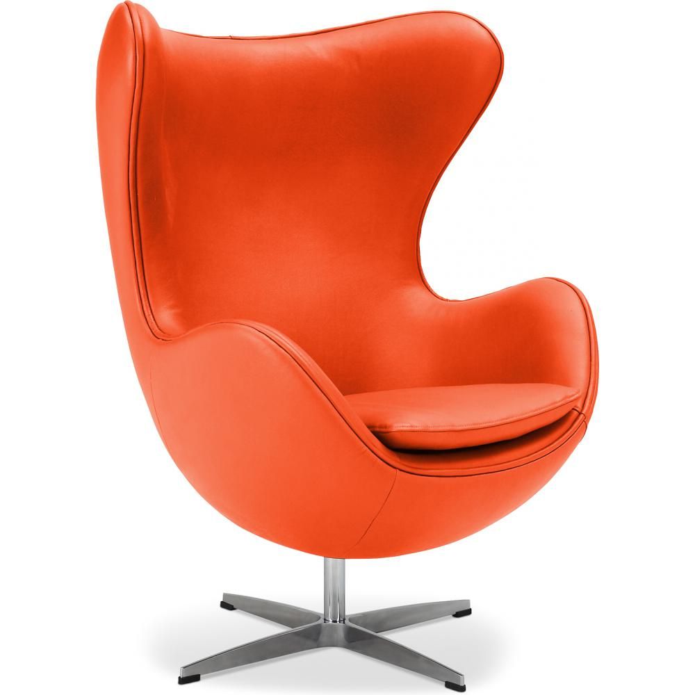 Armchair with Armrests - Upholstered in Faux Leather - Egg Design - Brave image 8