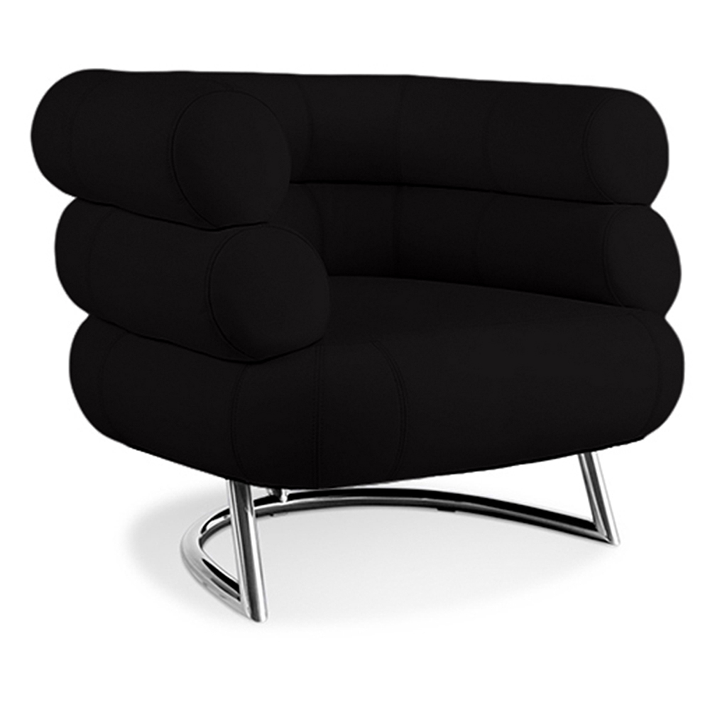 Buy Designer armchair - Faux leather upholstery - Bivendun Black 16500 - in the UK